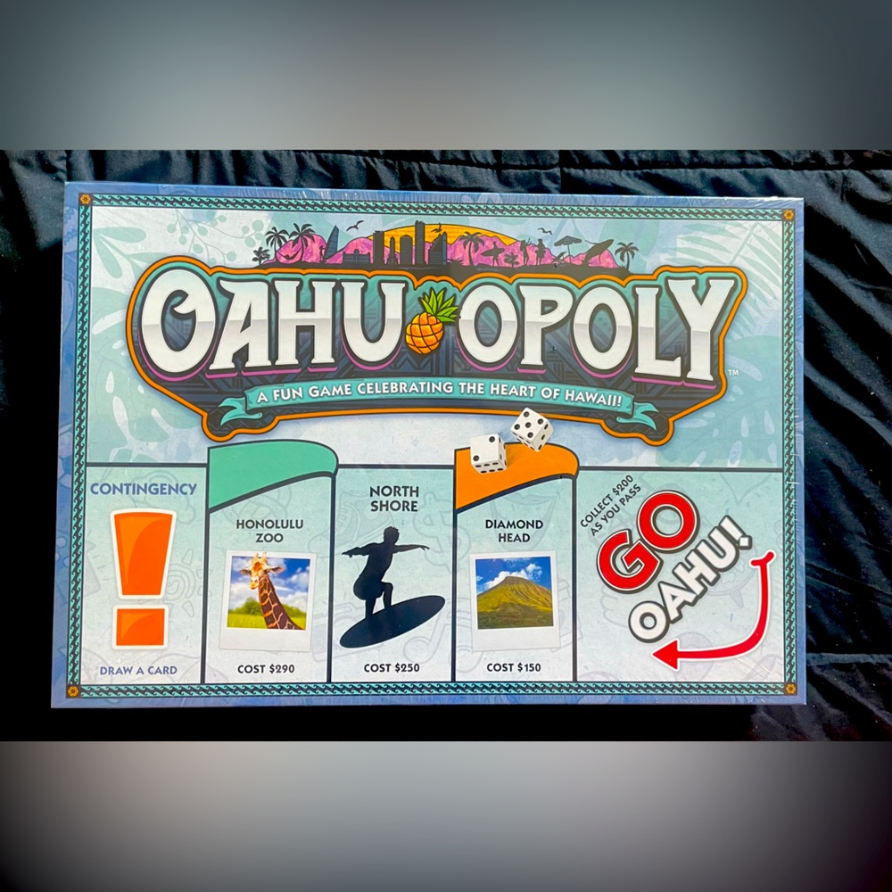 OAHU-OPOLY Hawaii Monopoly Board Game 2-6 Players Ages 8+